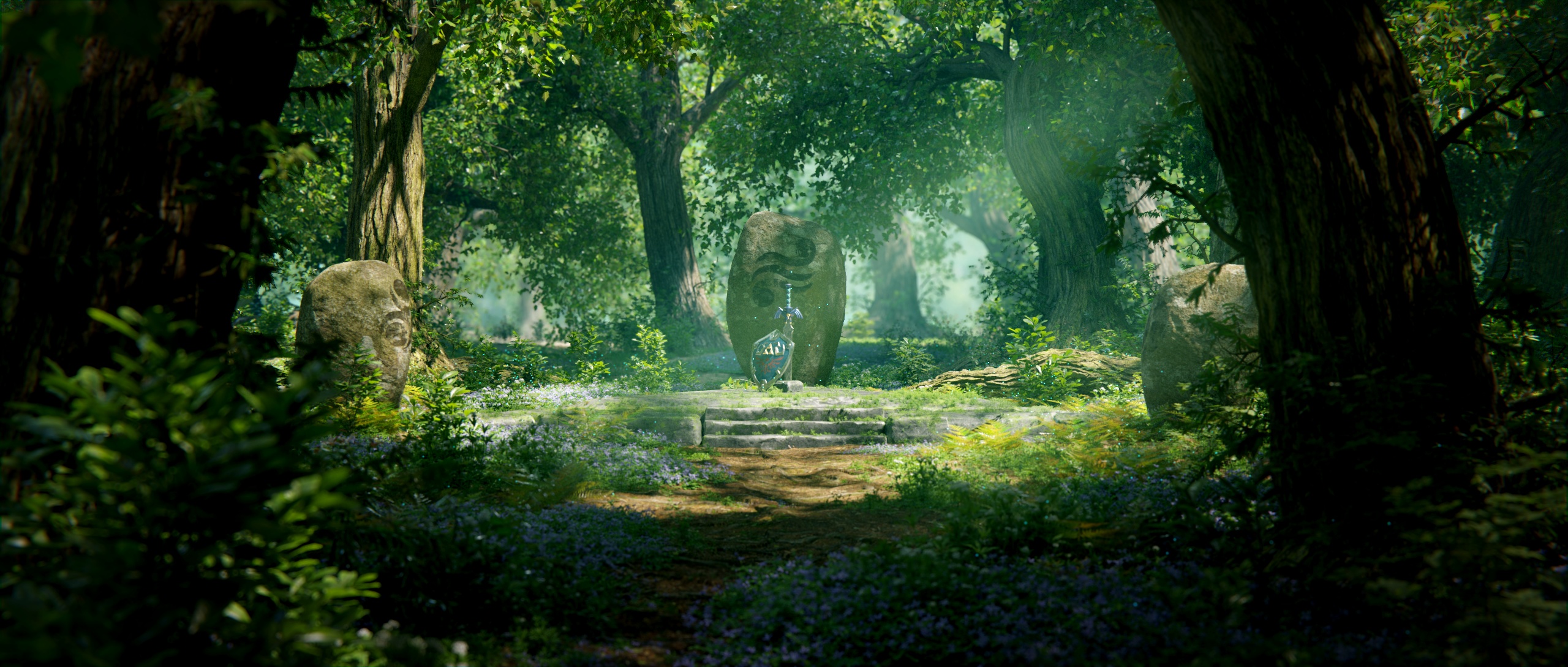 Zelda Hyrule Lost wood CGI Fan video Romuald Chaigneau